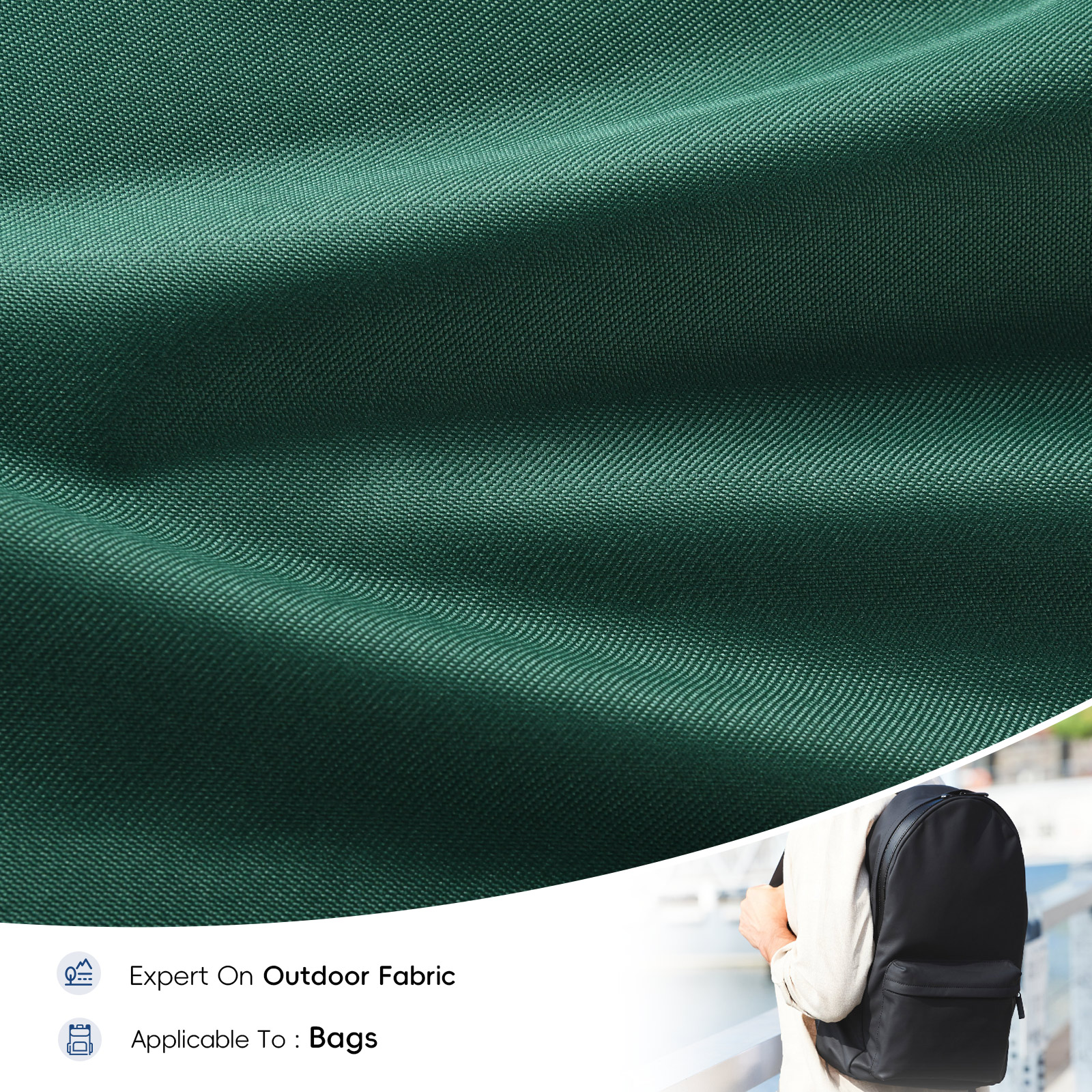 400D PVC Polyester Oxford Bag Fabric Teal Green